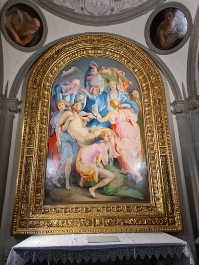 Pontormo's Deposition from the Cross in the Capponi Chapel at Santa Felicita